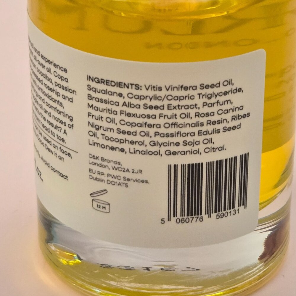 Herlum Copa Dew Oil Full Size 50ml 1.69 fl oz NEW - Picture 2 of 3